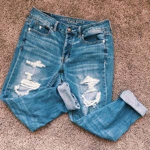 american eagle tomgirl style jeans